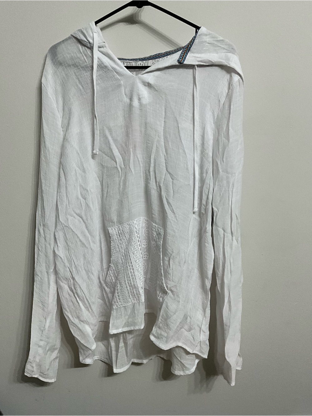 No Boundaries White Hooded Swim Coverup Tunic